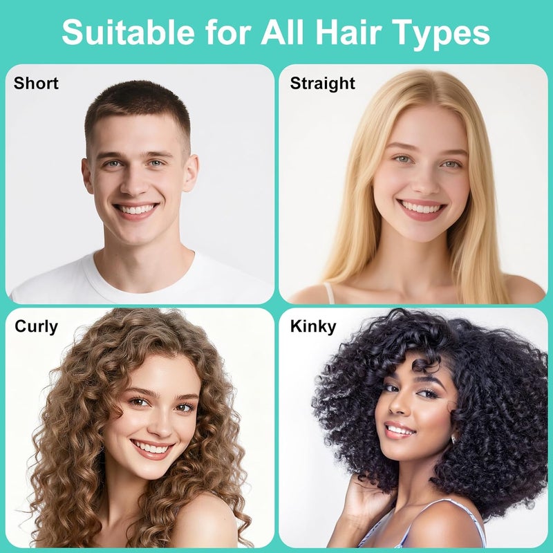 Weldilgit Curly Hair Brush, Curl Defining Brush with Soft Boar Bristles Detangling Tangled Glides, Wide-Teeth Design Effortlessly Shaping & Defining Curls, Curling Definer for Wet & Dry Hair (Green) - Image 5